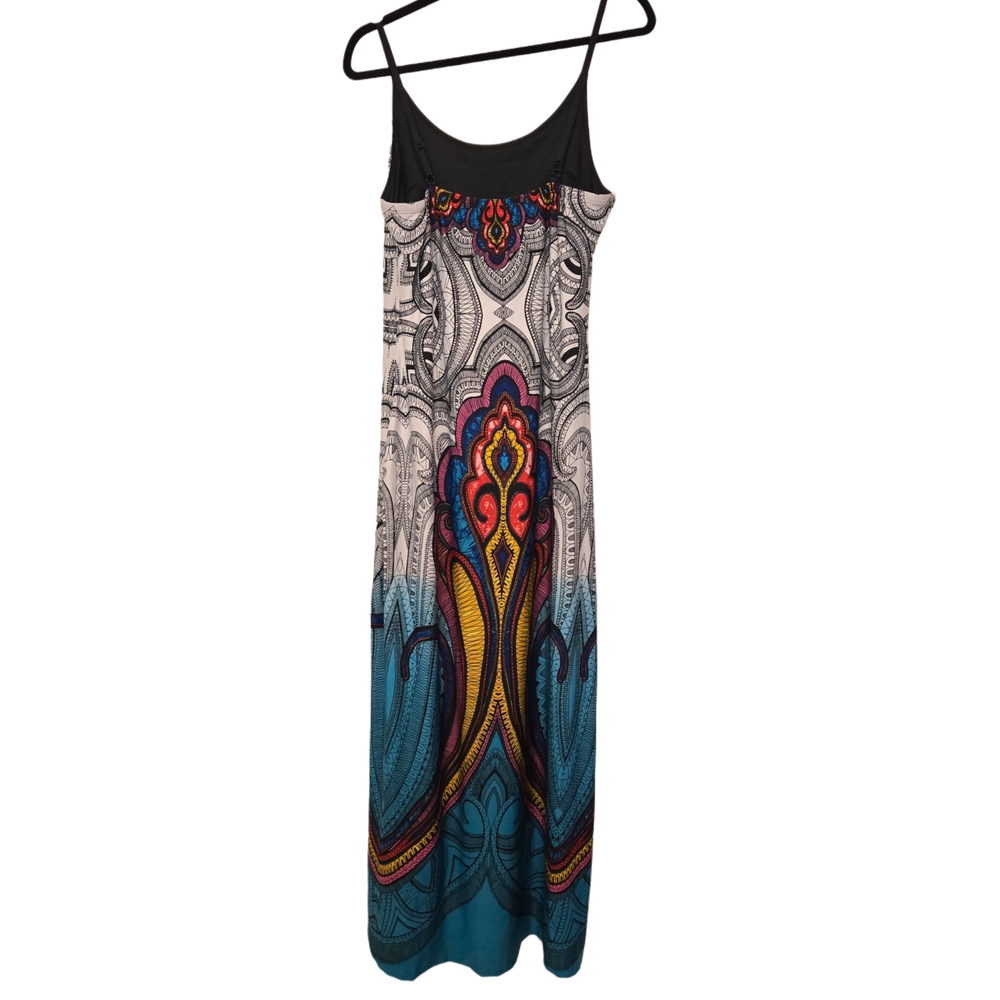 Colorful Patterned Maxi Dress By Venus - Picture 2 of 3
